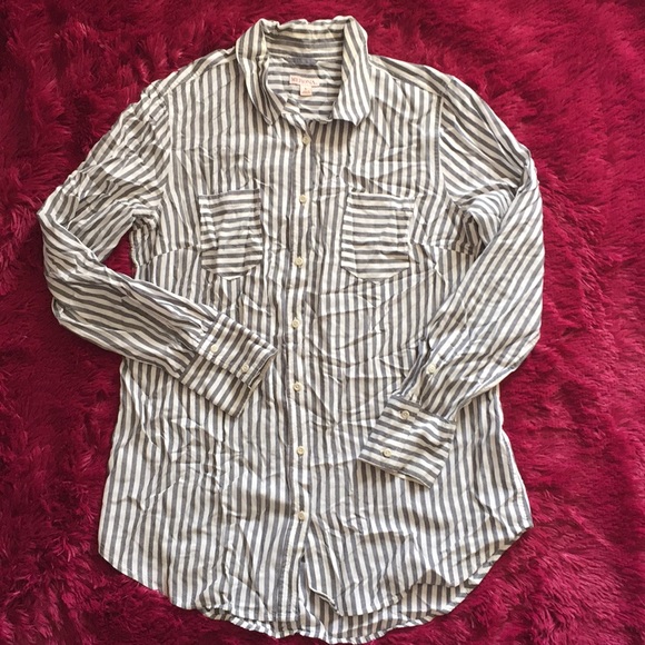 Merona Tops - Merona vertical stripes button down top